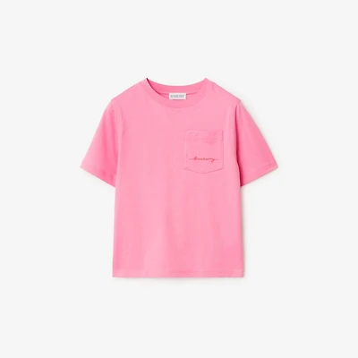 Cotton T-shirt in Blossom | Burberry® Official