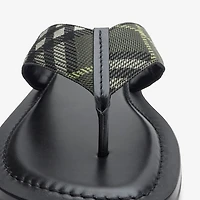 Check Pavilion Sandals​ in Thicket green - Men | Burberry® Official