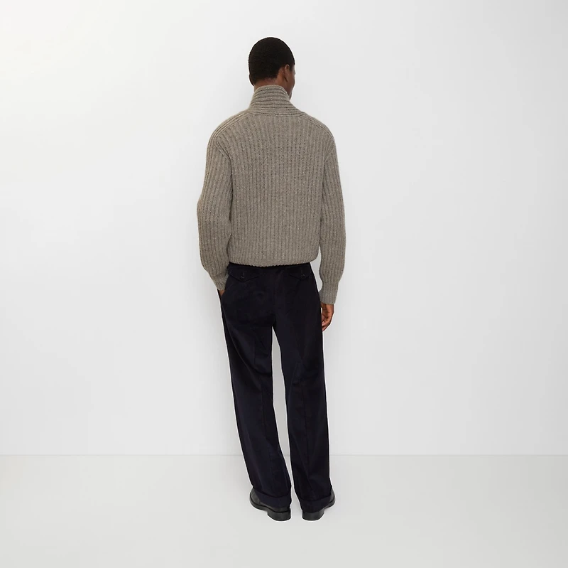 Corduroy Trousers in Twilight blue - Men, Cotton | Burberry® Official