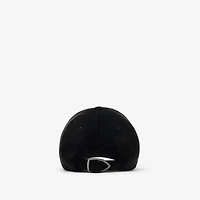 Knight Stamp Corduroy Baseball Cap in Black - Men | Burberry® Official
