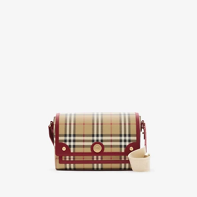 Note Bag in Archive beige/ruby red - Women | Burberry® Official