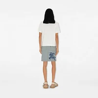 EKD Cotton T-shirt in Chalk - Women | Burberry® Official