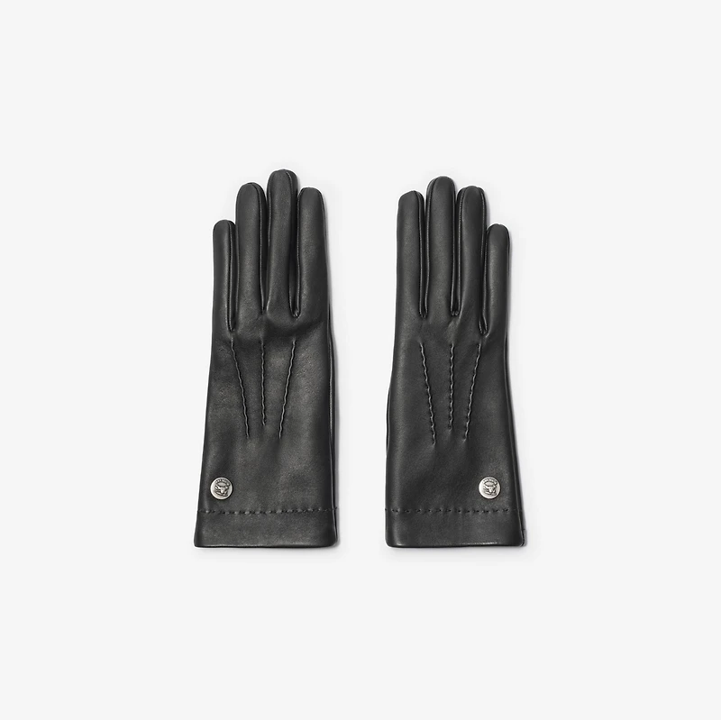 Leather Gloves in Black - Women | Burberry® Official