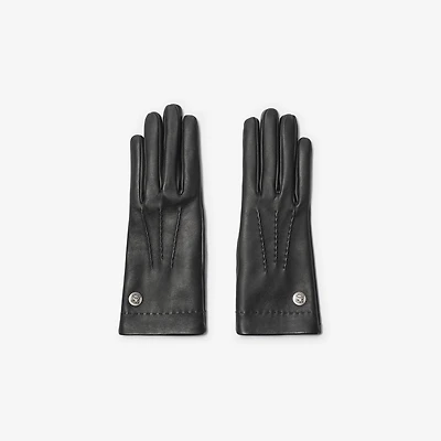Leather Gloves in Black - Women | Burberry® Official