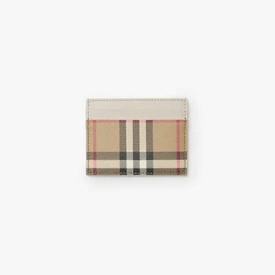 Check Card Case in Archive beige/soap beige - Women, Cotton, Technical | Burberry® Official