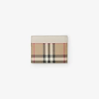 Check Card Case in Archive beige/soap beige - Women, Cotton, Technical | Burberry® Official