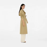Long Check Collar Castleford Trench Coat in Hamper - Women, Cotton | Burberry® Official