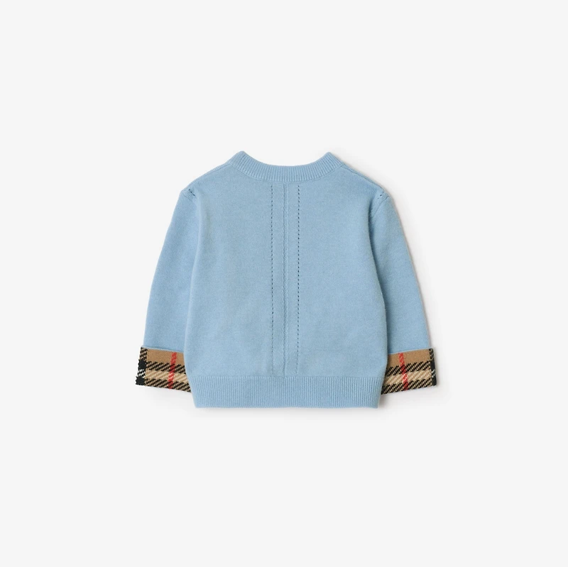 Cashmere Two-piece Baby Gift Set in Ice blue - Children | Burberry® Official