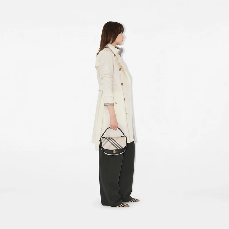 Mid-length Gabardine Kensington Trench Coat in Cotton - Women, Cotton Gabardine | Burberry® Official