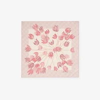 Tulips Silk Scarf in Quartz pink | Burberry® Official