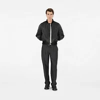 Leather Bomber Jacket in Black - Men | Burberry® Official
