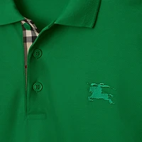 Cotton Polo Shirt in Leaf green - Men | Burberry® Official