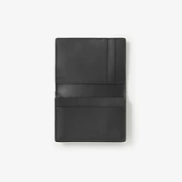 Check Folding Card Case in Charcoal - Men, Canvas | Burberry® Official