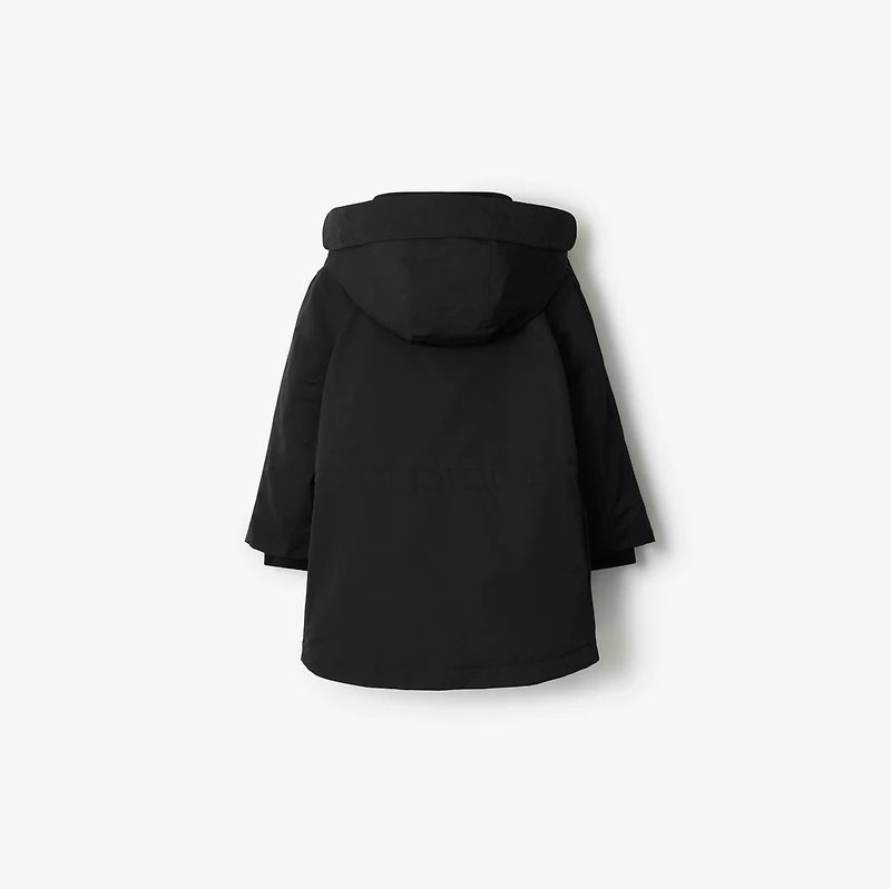 Detachable Warmer Nylon Parka in Black | Burberry® Official