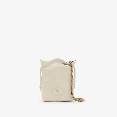 Reversible Horseshoe Chain Pouch in Soap beige/sand beige - Women, Nylon | Burberry® Official