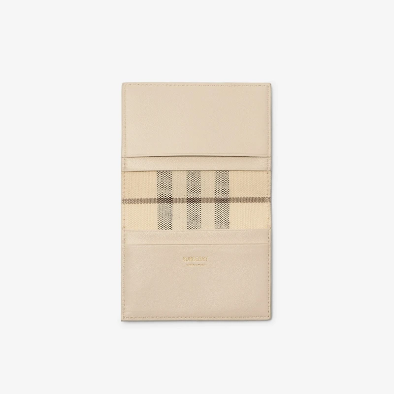 Bloomsbury Folding Card Case​ in Soap beige/light beige - Women | Burberry® Official
