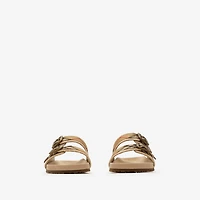 Raffia-effect Urchin Sandals in Reed beige - Women | Burberry® Official