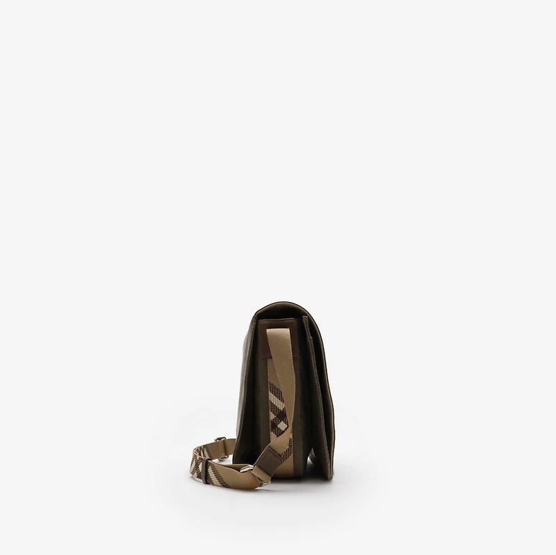 Tavistock Messenger Bag in Military green - Men, Cotton | Burberry® Official