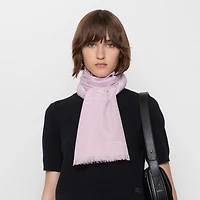 Wide EKD Wool Scarf in Fondant | Burberry® Official