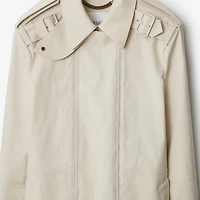 Bonded Cotton Trench Jacket in Sail - Men | Burberry® Official