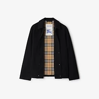Gabardine Coach Jacket in Black - Men, Cotton | Burberry® Official