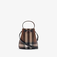 Mini TB Bucket Bag in Dark birch brown - Women | Burberry® Official