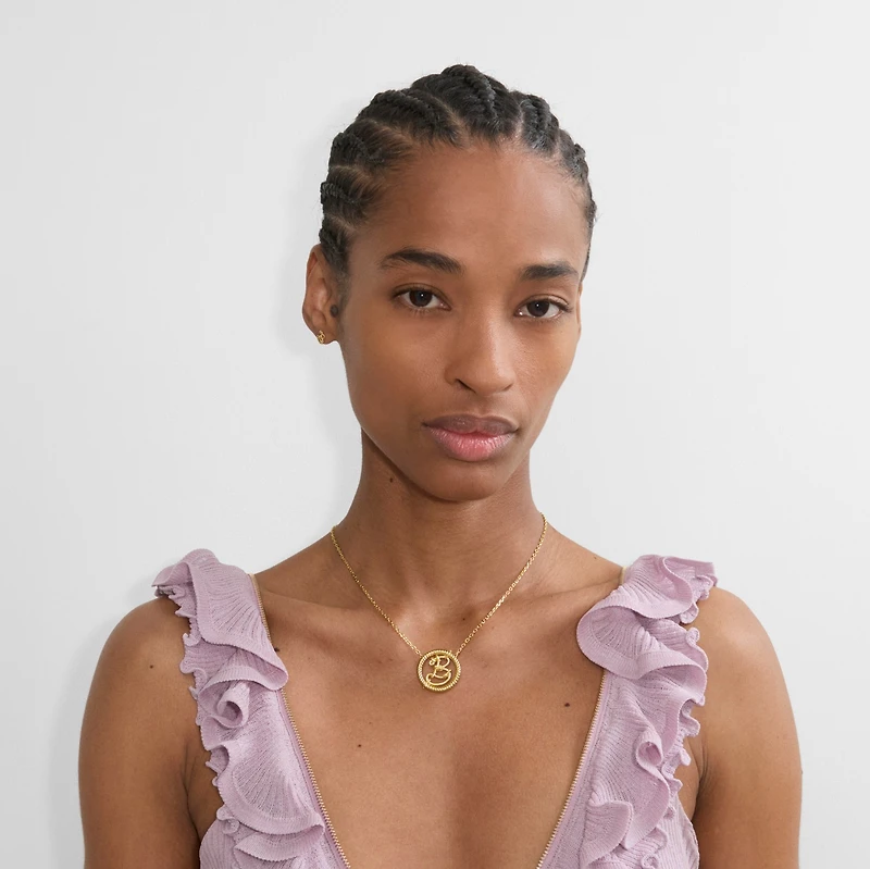 Nautical Knot B Pendant Necklace​ in Gold - Women | Burberry® Official