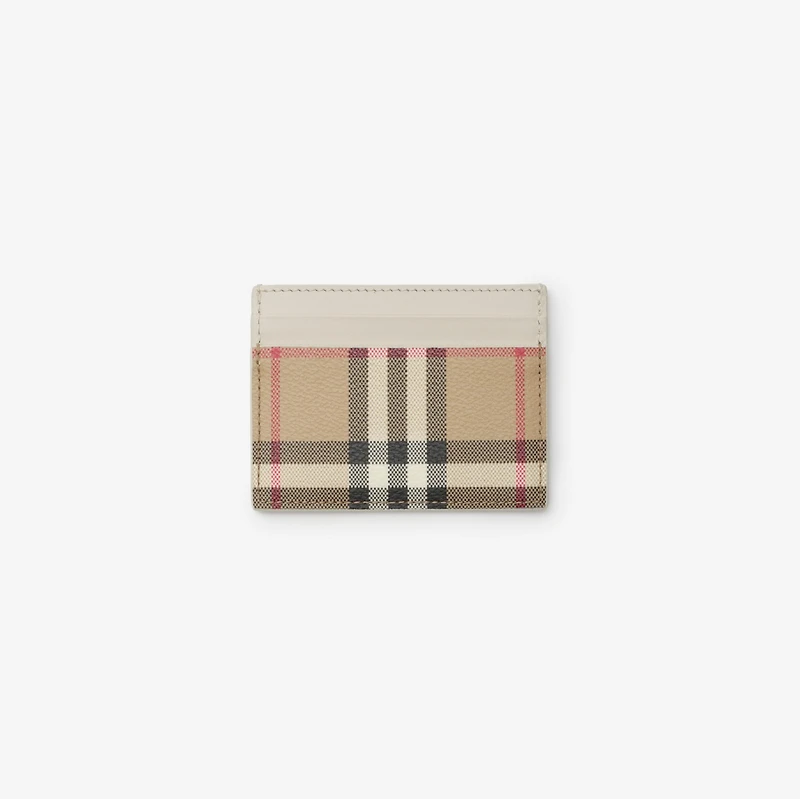 Check Card Case in Archive beige/soap beige - Women, Cotton, Technical | Burberry® Official
