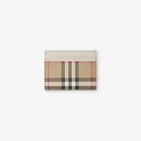 Check Card Case in Archive beige/soap beige - Women, Cotton, Technical | Burberry® Official
