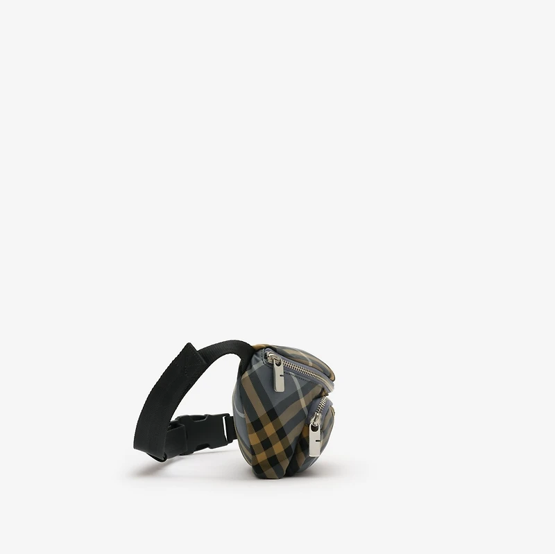 Small Check Belt Bag in Wave blue - Men, Technical | Burberry® Official
