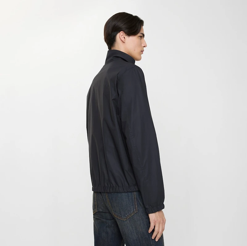 Reversible Cotton Harrington Jacket in Navy - Men | Burberry® Official