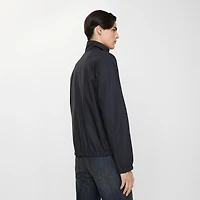 Reversible Cotton Harrington Jacket in Navy - Men | Burberry® Official