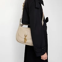 Small B Clip Messenger Bag in Mushroom - Women | Burberry® Official