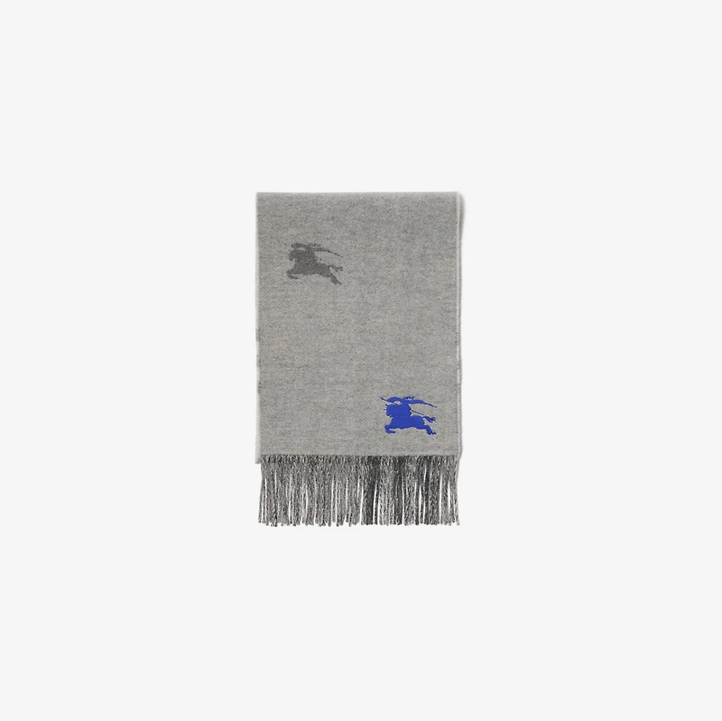 Reversible EKD Check Cashmere Scarf in Mitten grey | Burberry® Official