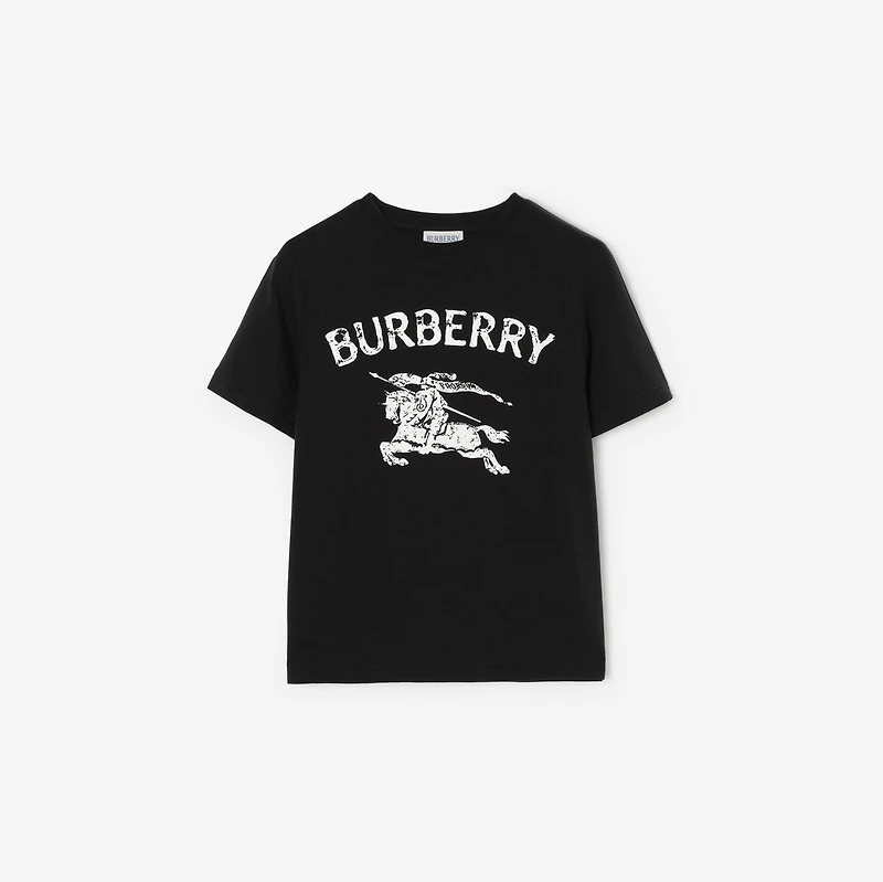EKD Stretch Cotton T-shirt in Black | Burberry® Official