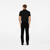 Cotton Polo Shirt in Black - Men | Burberry® Official