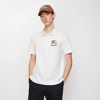 EKD Sketch Cotton Polo Shirt in Chalk white - Men | Burberry® Official