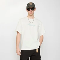 Rain or Shine Cotton T-shirt in Chalk white - Men | Burberry® Official
