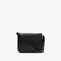 Tavistock Messenger Bag in Black - Men, Leather | Burberry® Official