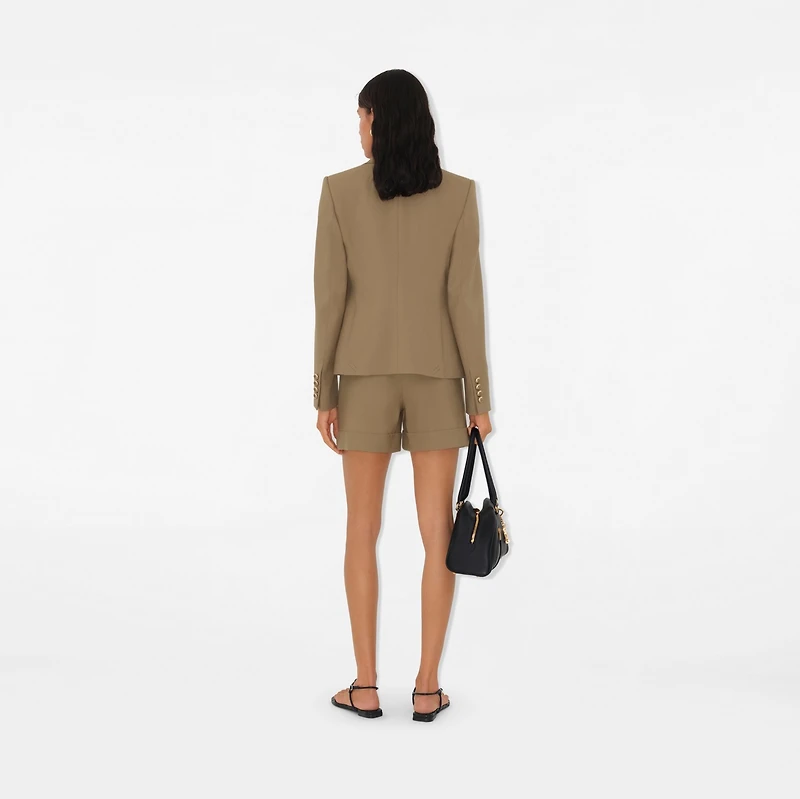 Wool Tailored Jacket in Puddle - Women | Burberry® Official