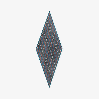 Belt Check Silk Chiffon Scarf in Pilot blue | Burberry® Official