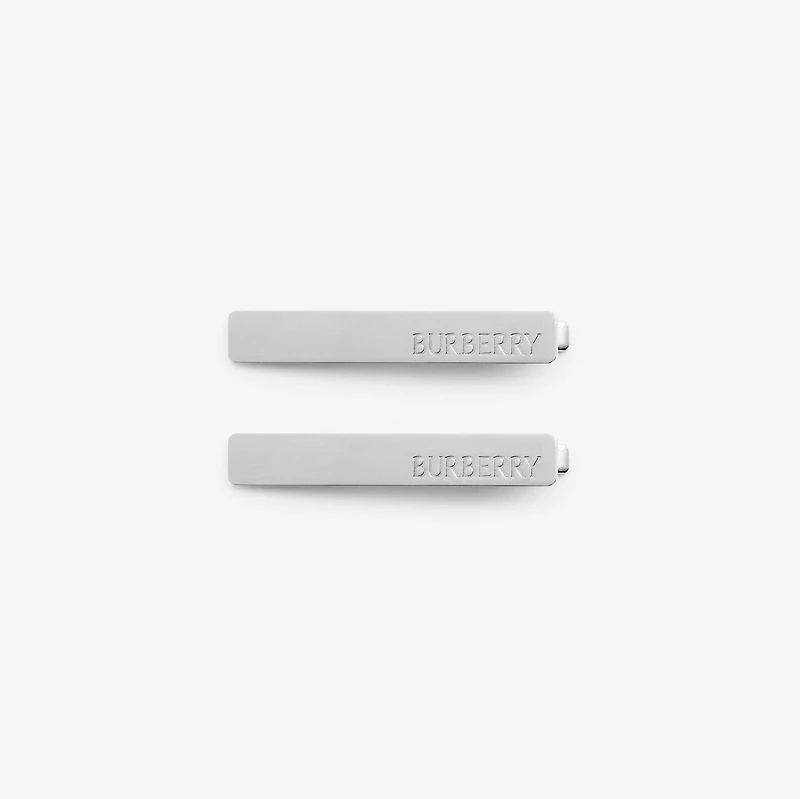 Logo Hair Clips in Palladio | Burberry® Official