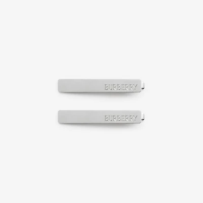 Logo Hair Clips in Palladio | Burberry® Official