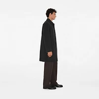 Mid-length Wool Car Coat in Charcoal grey - Men | Burberry® Official