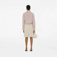 Cropped Check Cotton Shirt in Floss - Women | Burberry® Official