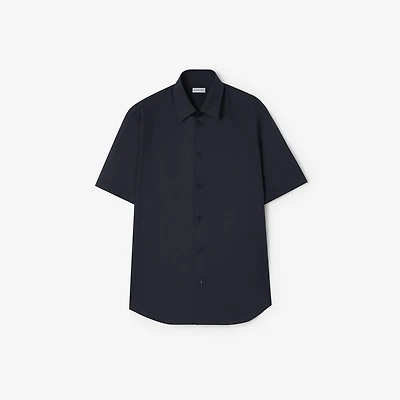 Cotton Shirt in Navy black - Men | Burberry® Official