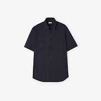 Cotton Shirt in Navy black - Men | Burberry® Official