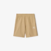 Knight Stamp Cotton Shorts in Flax beige - Men | Burberry® Official