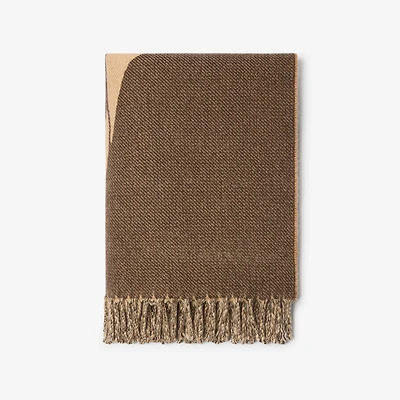 EKD Wool Cashmere Blanket in Treacle brown | Burberry® Official