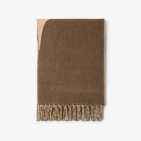EKD Wool Cashmere Blanket in Treacle brown | Burberry® Official